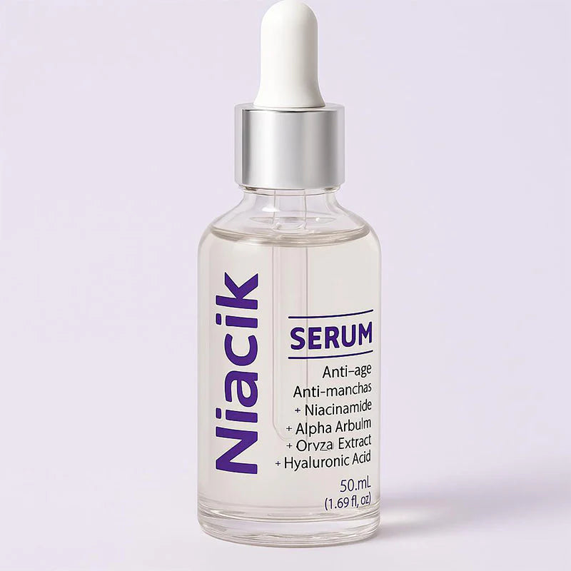 Niacik® combina Niacinamida + Alpha Arbutin para aclarar, iluminar y mejorar la textura sin irritar tu piel.