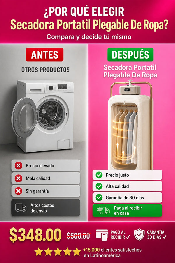 Secadora Portatil Plegable De Ropa - imagen 4