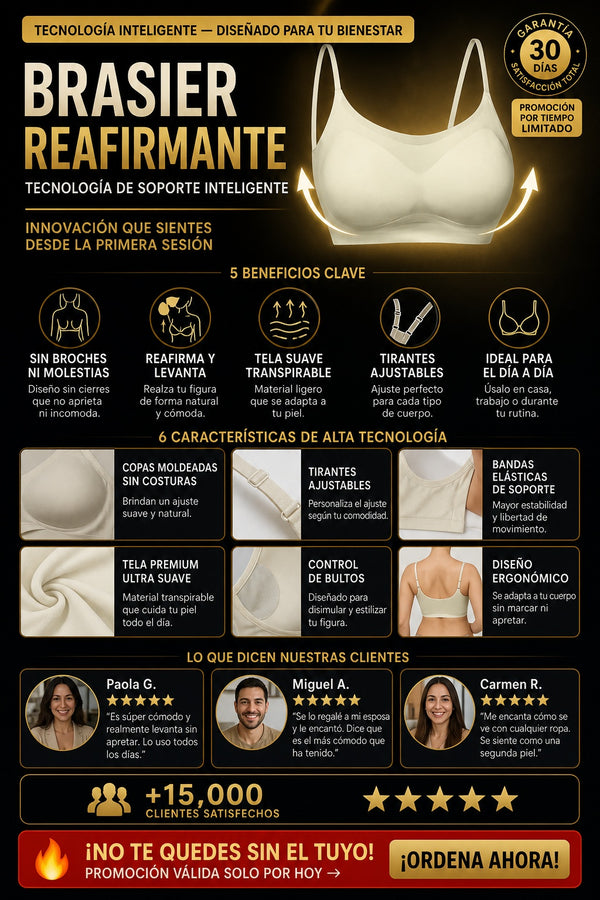 Brasier Reafirmante Tela Suave - imagen 5