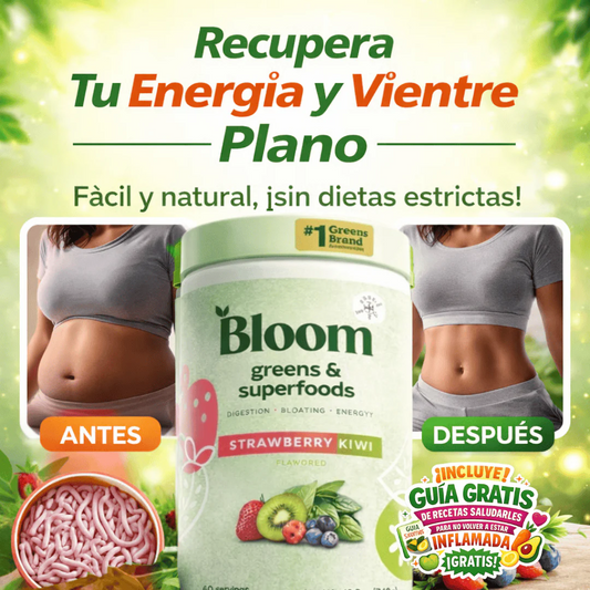 BLOOM GREENS: AYUDA A ELIMINAR LOS PARASITOS EN POCO TIEMPO- INCLUYE GUIA DE RECETAS SALUDABLES